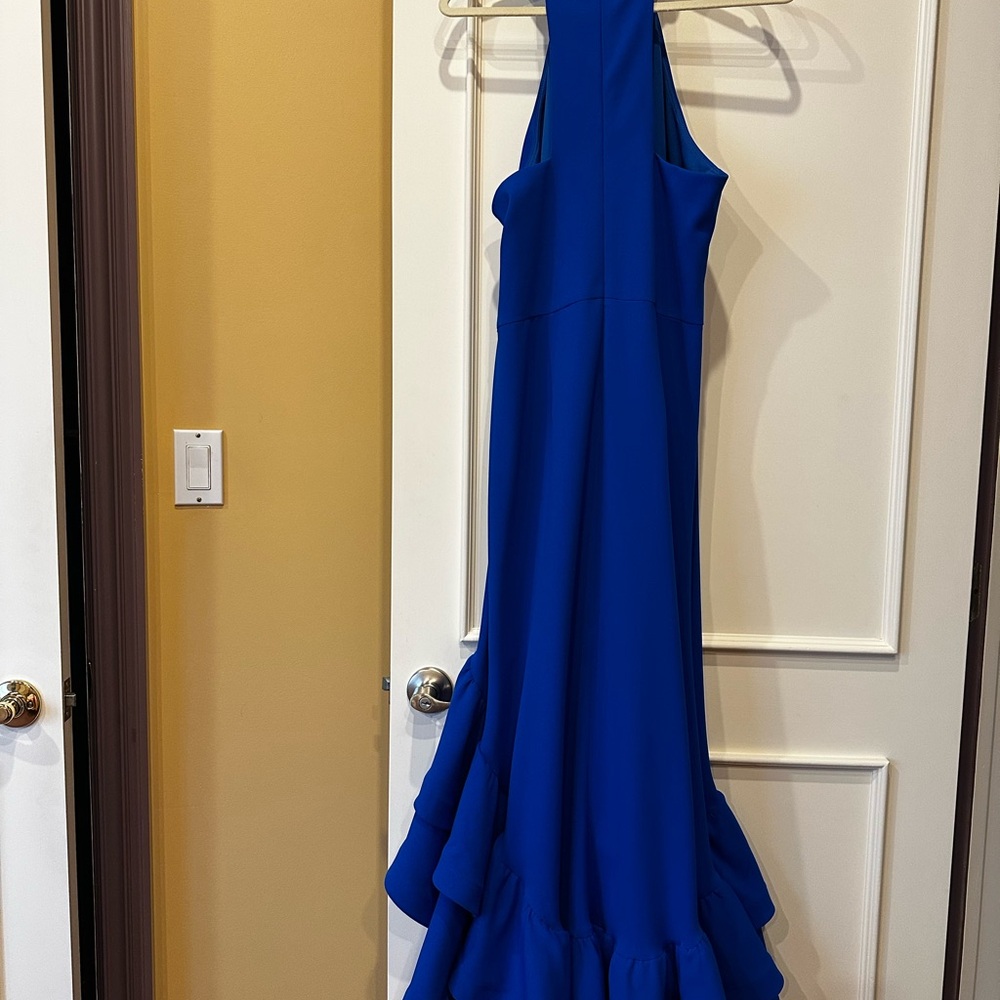 Adam One Shoulder Royal Blue Dress